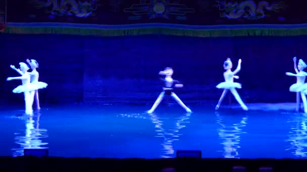 Puppenspiel im 4. Internationalen Marionettenfestival ha noi 2015 — Stockvideo