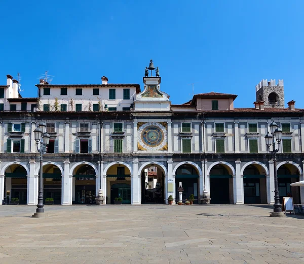 Torre del reloj en la Piazza della Logia —  Fotos de Stock