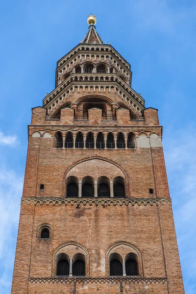 Torre de sino da Catedral de Cremona — Fotografia de Stock