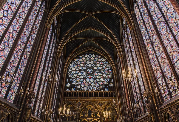 Interiér Sainte-Chapelle — Stock fotografie