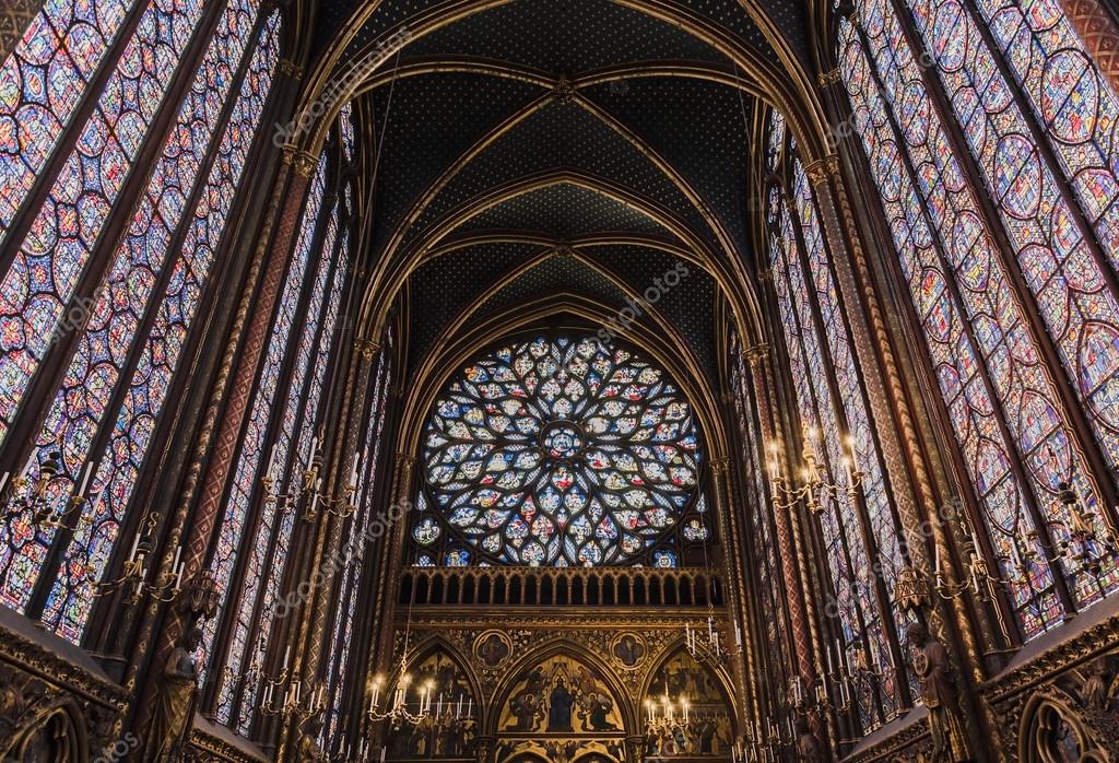 Interior Of The Sainte Chapelle Stock Editorial Photo