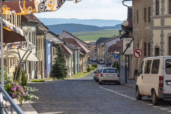 Kleine straße in levoca — Stockfoto