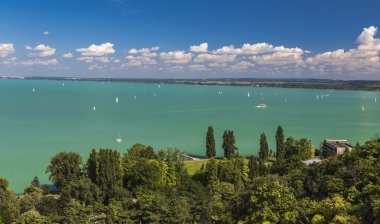 Balaton Gölü görünümünü