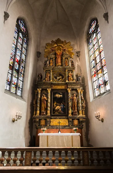 Stockholm Schweden Mai 2017 Nahaufnahme Des Altars Der Jacobs Kirche — Stockfoto