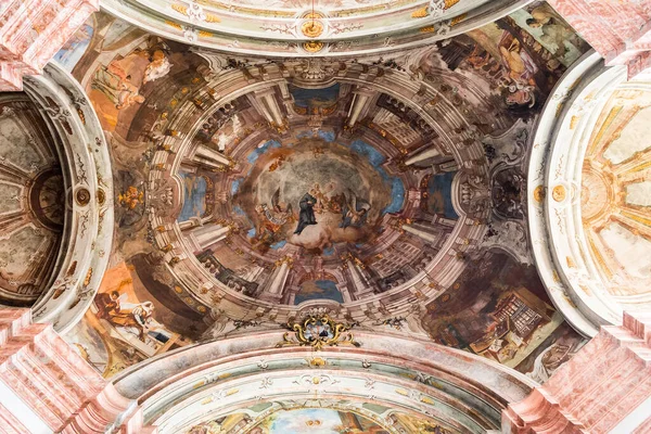 Eger Hungary July 2016 Decorative Painting Dome Church Anthony Padua — Stock Photo, Image