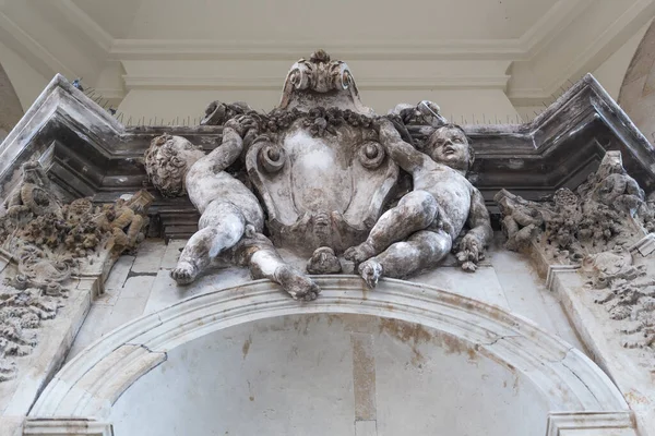 Německo Drážďany Zwinger Dekorativní Štuk Stěnách Stropě Budovy — Stock fotografie