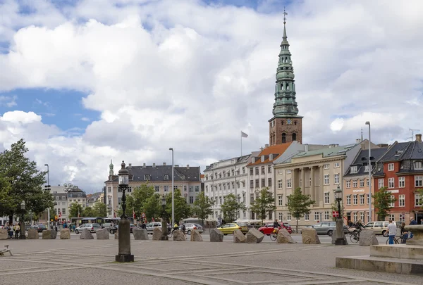 A terület előtt a királyi palota Koppenhága — Stock Fotó