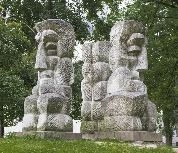 雕塑创作立陶宛歌谣 — 图库照片