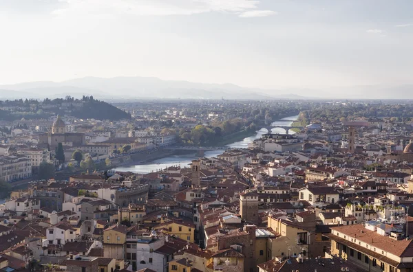 El río Arno desde la Torre Palazzo Vecchio —  Fotos de Stock