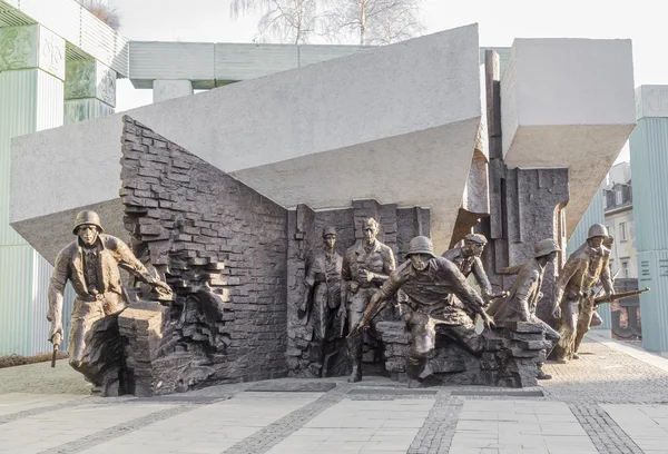 Monumento aos heróis da Revolta de Varsóvia — Fotografia de Stock