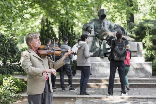 Violinista di strada — Foto Stock