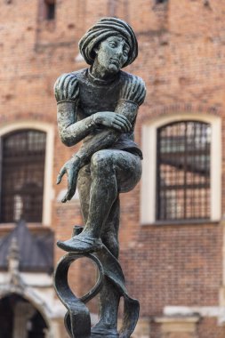 Heykel yoksul öğrenci çeşme