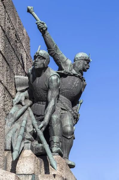 Frammento del monumento alla battaglia di Grunwald — Foto Stock