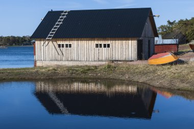 Tekneler ve kendi depolama için bir hangar