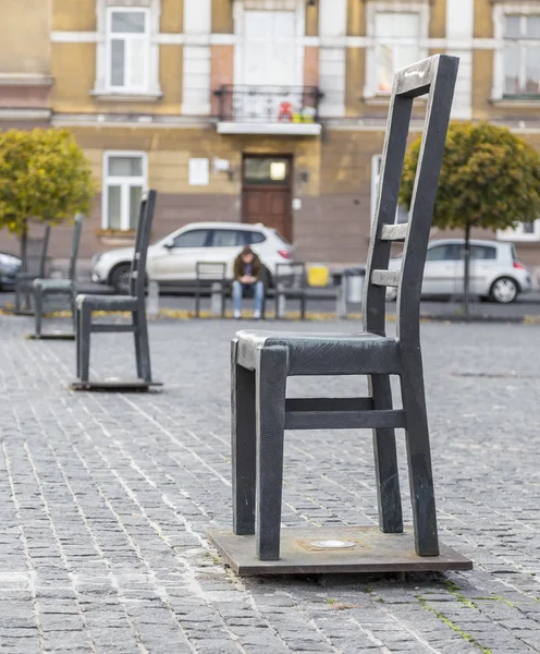 Detail of the monument to victims of the ghetto — Stock Photo, Image