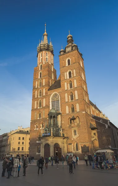 Iglesia de Santa María en Cracovia — Foto de Stock