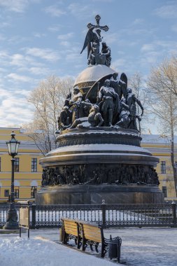Novgorod Kremlin Rusya'da anıt bininci