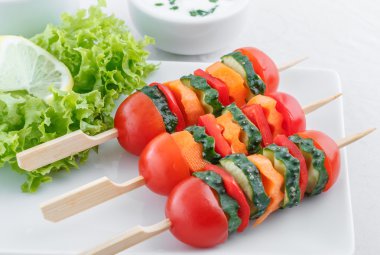 Dips ile vejetaryen meze