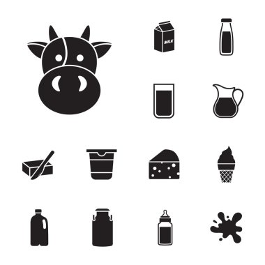 süt ürün Icon set