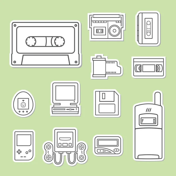 Gadget of 90s  icon — Stock Vector