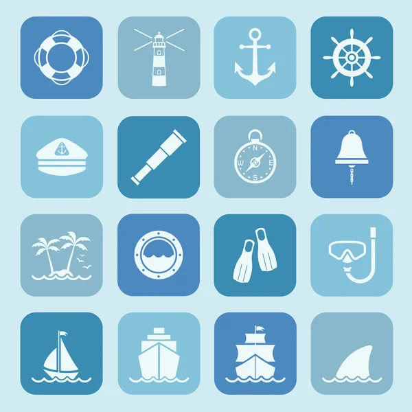 Marine and nautical icon — Stock Vector