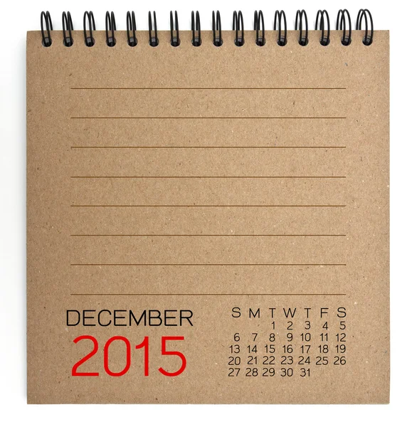 Calendrier 2015 brun Texture Papier — Photo