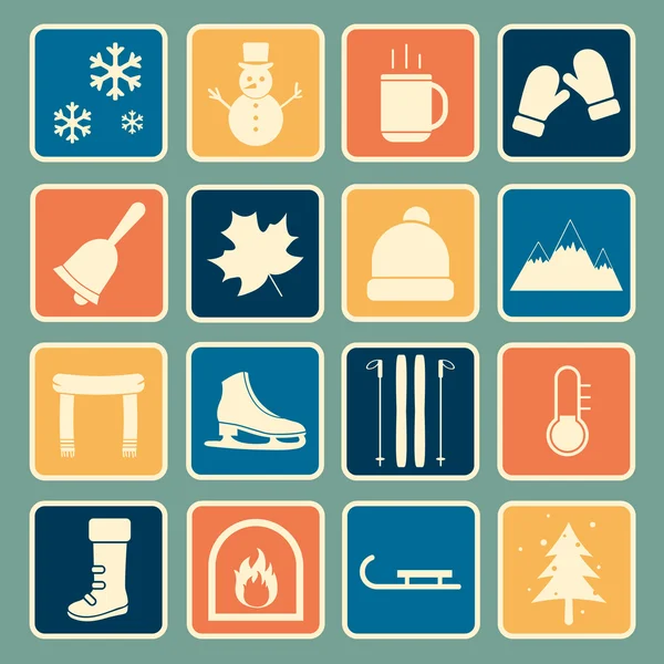 Winter icon — Stock Vector