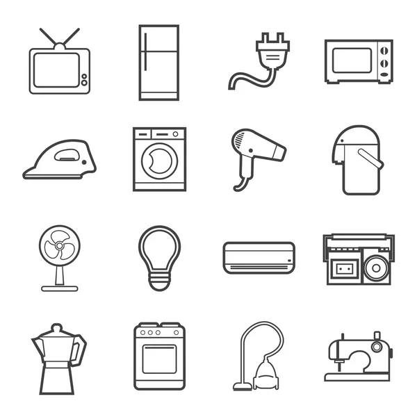 Icono electrodomésticos — Archivo Imágenes Vectoriales