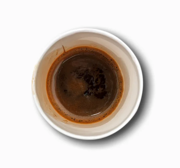 Kaffekopp, ovanifrån — Stockfoto