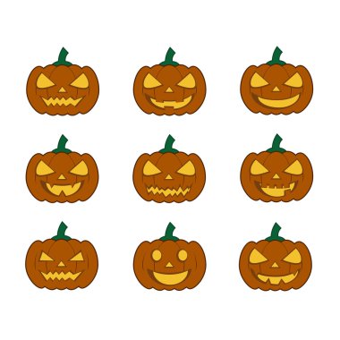 kabaklar halloween ayarlamak için