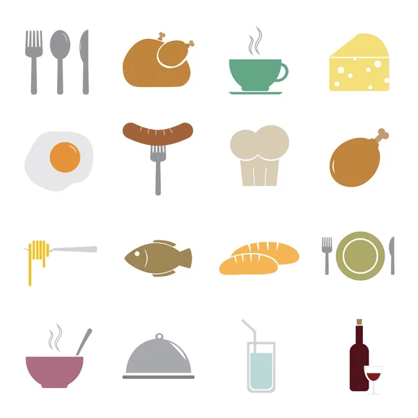 Food icons set — Stock Vector