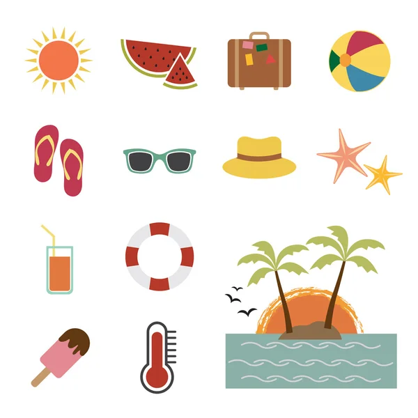 Summer icon — Stock Vector