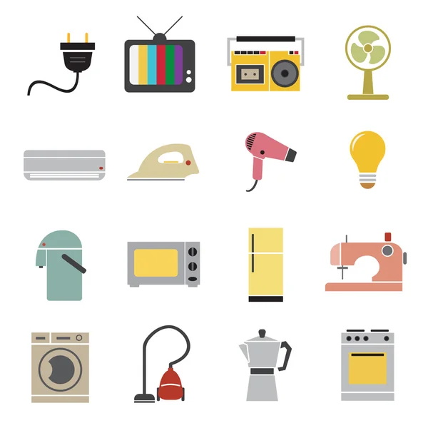 Eletrodomésticos ícone — Vetor de Stock