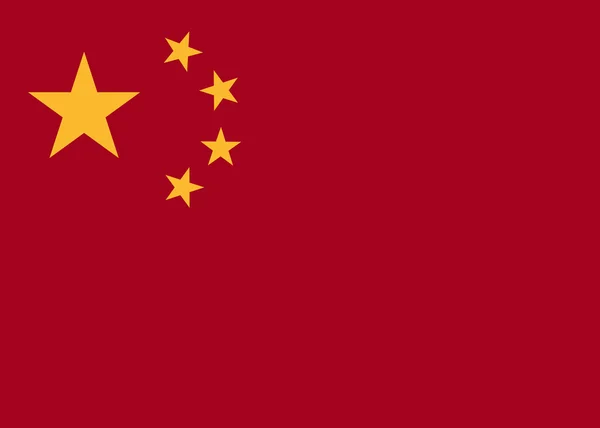 Chine Drapeau vecteur — Image vectorielle