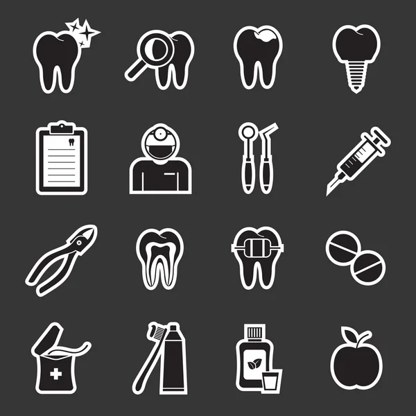 Zahnarztikone — Stockvektor