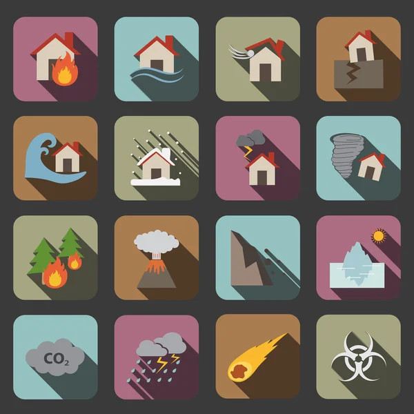 Disaster icon — Stock Vector