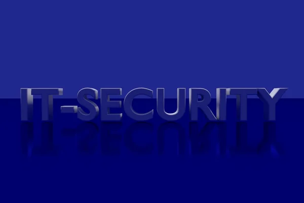 "IT-SECURITY "in 3D-Letters — стоковое фото