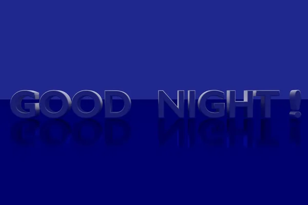 "BUONA NOTTE "in 3D-lettere — Foto Stock