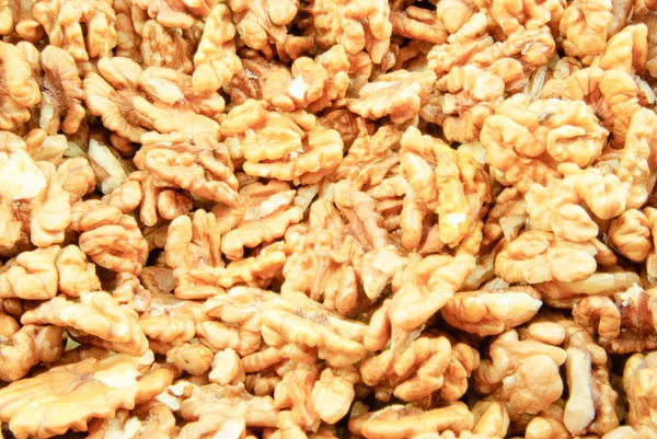 Walnuts - a lot of parts — Stock Photo, Image