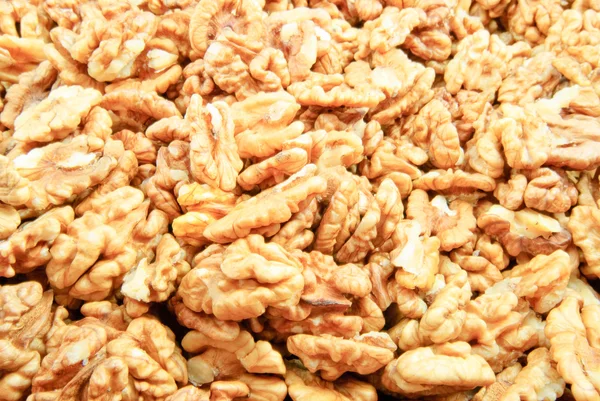 Walnuts - a lot of parts — Stock Photo, Image