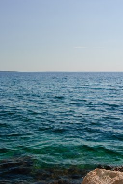 bir çok güneşli yaz gününde Akdeniz manzaralı