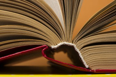 Kitap sayfaları makro görünümü. Tonlu görüntü. Metin için yer kopyalayın