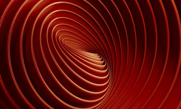 赤の渦巻き模様抽象幾何学的背景とツイルの背景 3Dイラスト — ストック写真