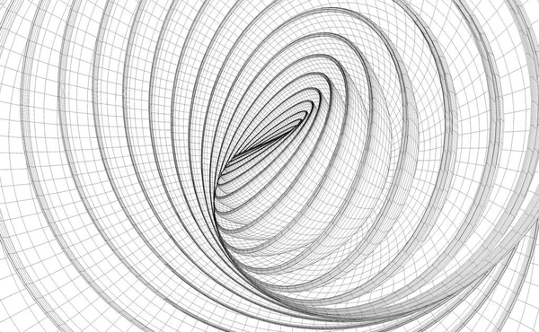 Swirl Line Pattern Abstract Orgometry Twirl Backound Illustration — 스톡 사진