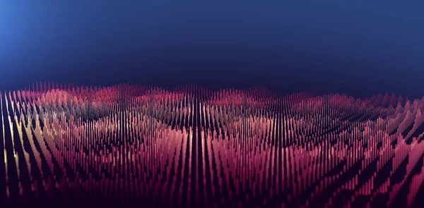 Teknoloji Bilimin Soyut Arkaplanı Çizgiler Geometrik Şekillerle Ayrıntılı Illüstrasyon — Stok fotoğraf