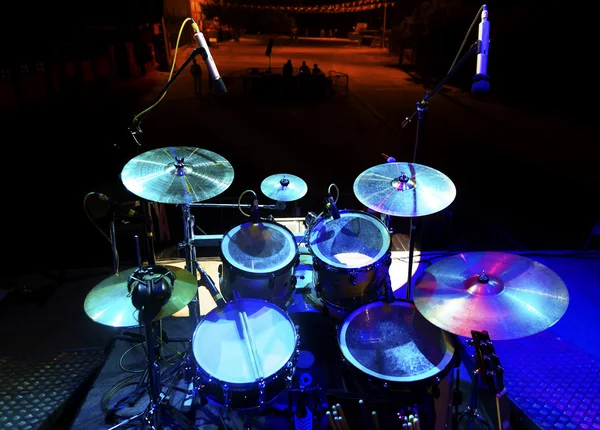 Drum on stage — Stock Photo, Image