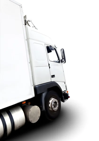 Camion isolato su bianco — Foto Stock