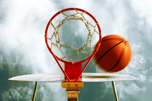 Basketball hoop. — Stock Photo, Image