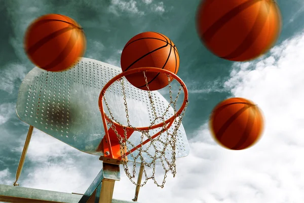 Basketbalhoepel. — Stockfoto