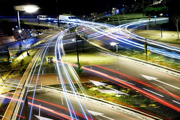 Abstracte verkeer stadsgezicht — Stockfoto